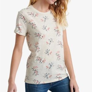 NWT Lucky Brand graphic floral T-shirt short sleeve L